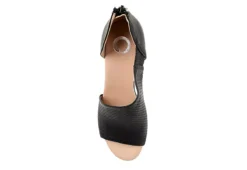 Journee Collection Womens Aretha Wedge Sandal - Black -Skechers Sales US 01 102152 05