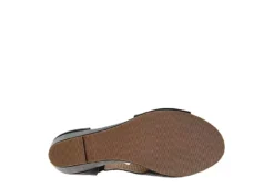 Journee Collection Womens Aretha Wedge Sandal - Black -Skechers Sales US 01 102152 06