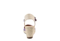 Journee Collection Womens Ashlyn Wedge Sandal - Purple -Skechers Sales US 01 102163 04