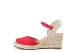 Journee Collection Womens Ashlyn Wedge Sandal - Red -Skechers Sales US 01 102164 03