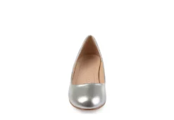 Journee Collection Womens Saar Pump - Silver -Skechers Sales US 01 103359 02