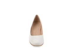 Journee Collection Womens Saar Pump - White -Skechers Sales US 01 103360 02