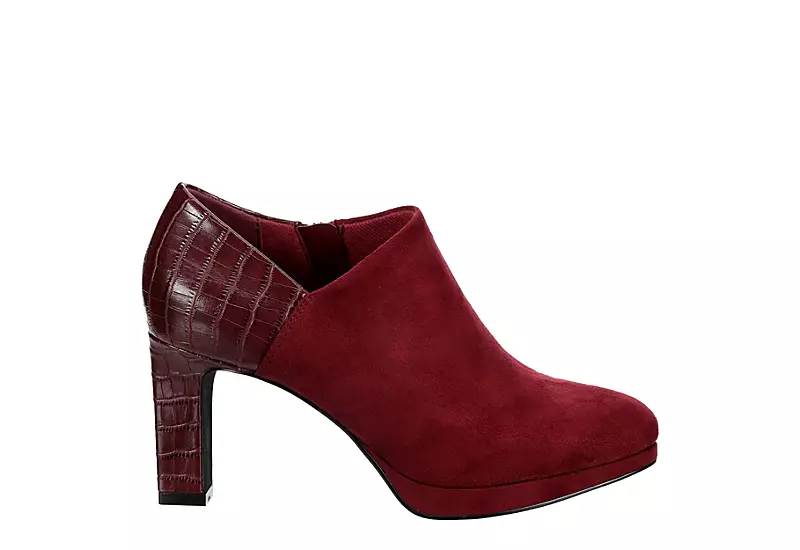 Xappeal Womens Ayla Bootie - Burgundy 2 Xappeal Womens Ayla Bootie - Burgundy - Image 2
