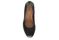 Clarks Womens Jeanette Ease Flat - Black -Skechers Sales US 01 105283 05