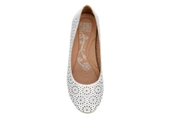 Mootsies Tootsies Womens Belva Flat - White -Skechers Sales US 01 105350 05