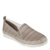 Skechers Womens Flexpadrille 3.0 Serene Sweetie Slip On Sneaker - Taupe