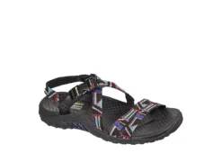 Skechers Womens Reggae Native Vibez Outdoor Sandal - Black