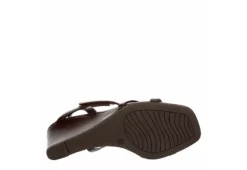 Michael By Michael Shannon Womens Lulu Wedge Sandal - Espresso -Skechers Sales US 01 202628 06