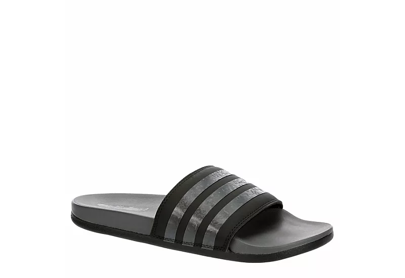 Adidas Womens Adilette Comfort Slide Sandal - Black 1 Adidas Womens Adilette Comfort Slide Sandal - Black