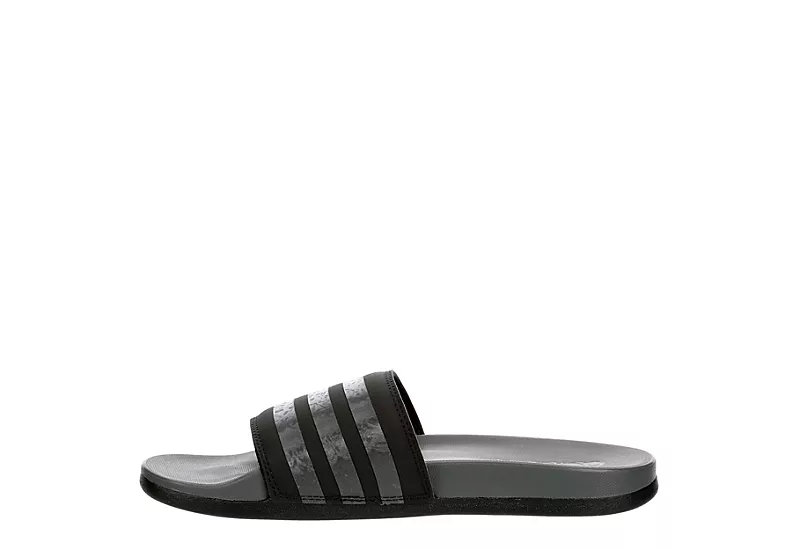 Adidas Womens Adilette Comfort Slide Sandal - Black 4 Adidas Womens Adilette Comfort Slide Sandal - Black - Image 4