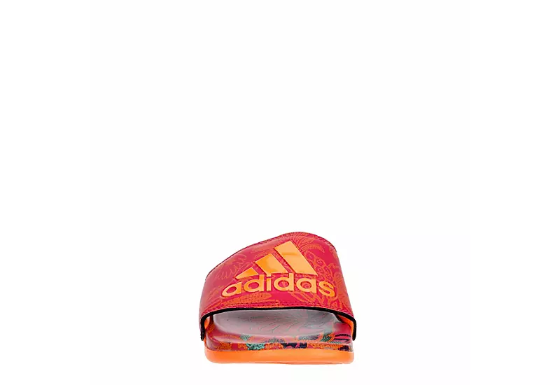 Adidas Womens Adilette Comfort Slide Sandal - Orange 3 Adidas Womens Adilette Comfort Slide Sandal - Orange - Image 3