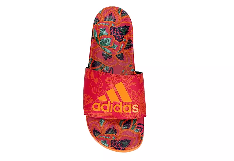 Adidas Womens Adilette Comfort Slide Sandal - Orange 6 Adidas Womens Adilette Comfort Slide Sandal - Orange - Image 6