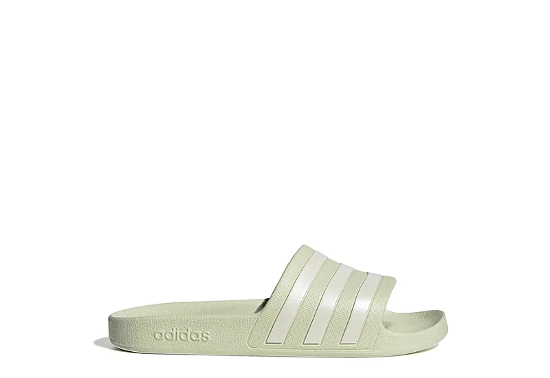 Adidas Womens Adilette Aqua Slide Sandal - Pale Green 2 Adidas Womens Adilette Aqua Slide Sandal - Pale Green - Image 2