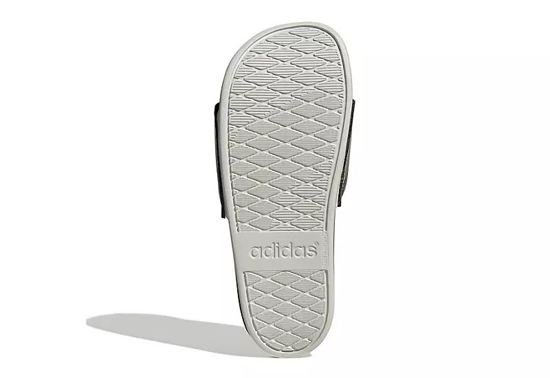Adidas Womens Adilette Comfort Slide Sandal - Grey 5 Adidas Womens Adilette Comfort Slide Sandal - Grey - Image 5