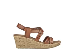 Skechers Womens Beverlee-delicate Glow Wedge Sandal - Cognac -Skechers Sales US 01 202852 01