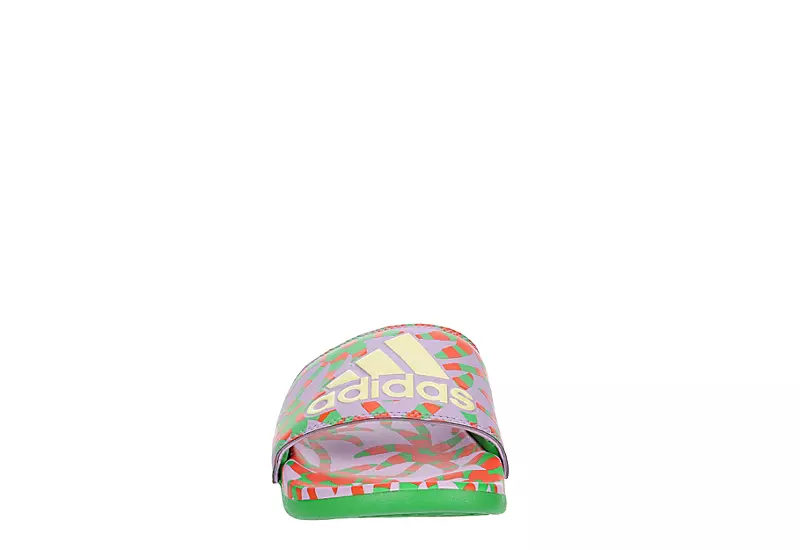 Adidas Womens Adilette Comfort Slide Sandal - Purple 3 Adidas Womens Adilette Comfort Slide Sandal - Purple - Image 3