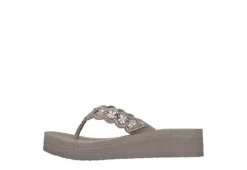 Skechers Womens Happy Spring Flip Flop Sandal - Taupe -Skechers Sales US 01 203257 02