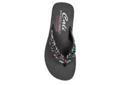 Skechers Womens Lovely Oasis Flip Flop Sandal - Black -Skechers Sales US 01 203267 03