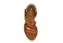 Xappeal Womens Maggy Wedge Sandal - Cognac -Skechers Sales US 01 203298 05