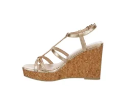 Michael By Michael Shannon Womens Natalia Wedge Sandal - Gold -Skechers Sales US 01 203300 03