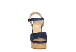 Michael By Michael Shannon Womens Maria Wedge Sandal - Denim -Skechers Sales US 01 203328 02
