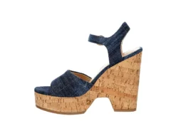 Michael By Michael Shannon Womens Maria Wedge Sandal - Denim -Skechers Sales US 01 203328 03