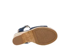 Michael By Michael Shannon Womens Maria Wedge Sandal - Denim -Skechers Sales US 01 203328 06