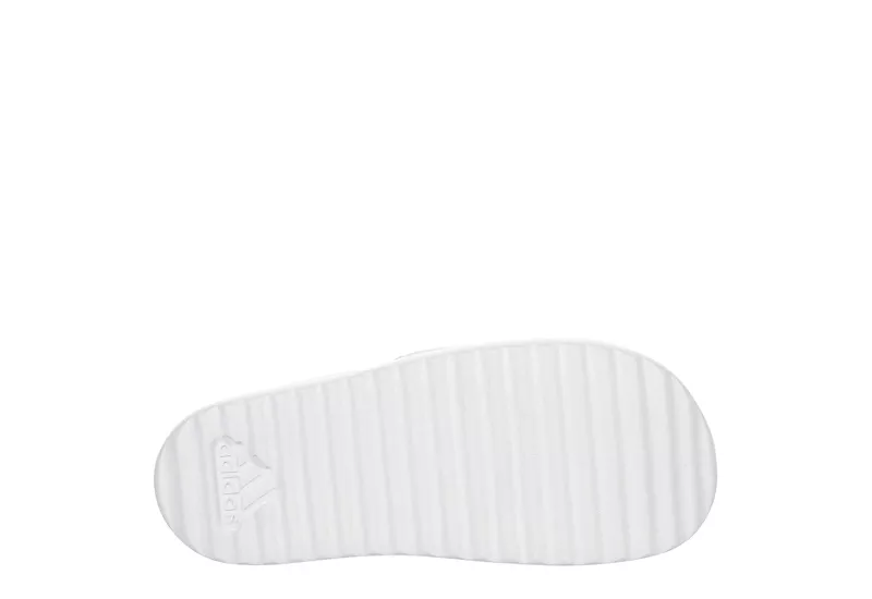 Adidas Womens Adilette Platform Slide Sandal - White 7 Adidas Womens Adilette Platform Slide Sandal - White - Image 7