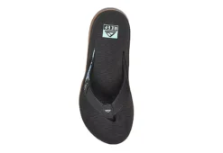 Reef Womens Santa Ana Flip Flop Sandal - Black -Skechers Sales US 01 203343 02
