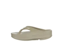 Oofos Womens Oomega Flip Flop Sandal - Khaki -Skechers Sales US 01 203392 03