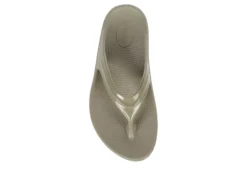 Oofos Womens Oomega Flip Flop Sandal - Khaki -Skechers Sales US 01 203392 05