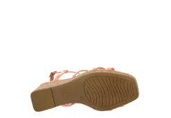 Michael By Michael Shannon Womens Natalia Wedge Sandal - Coral -Skechers Sales US 01 203419 06