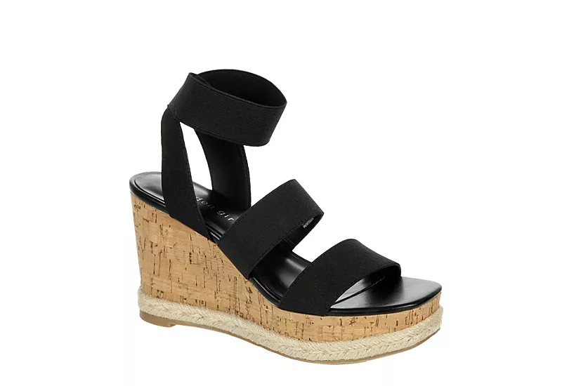 Madden Girl Womens Marandaa Wedge Sandal - Black 1 Madden Girl Womens Marandaa Wedge Sandal - Black
