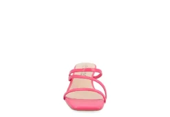 Journee Collection Womens Takarah Wedge Slip On Sandal - Pink -Skechers Sales US 01 203887 02