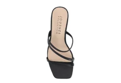 Journee Collection Womens Takarah Wedge Slip On Sandal - Black -Skechers Sales US 01 203888 05
