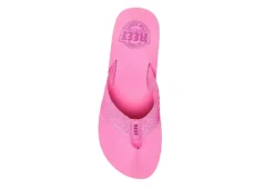 Reef Womens Sandy Hi Flip Flop Sandal - Pink -Skechers Sales US 01 203907 02