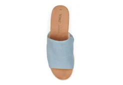 Toms Womens Diana Mule Sandal - Denim -Skechers Sales US 01 204096 03