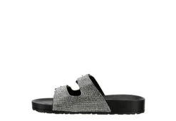 Madden Girl Womens Teddy Footbed Slide Sandal - Black -Skechers Sales US 01 250030 03