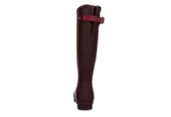 Hunter Boots Llc Womens Original Back Adj Rain Boot - Dark Red -Skechers Sales US 01 302459 04