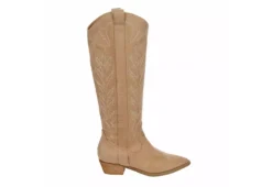Dv By Dolce Vita Womens Kitschy Western Boot - Beige -Skechers Sales US 01 302853 01