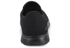 Skechers Mens Mcallen Slip Resistant Work Shoe - Black -Skechers Sales US 01 318033 02