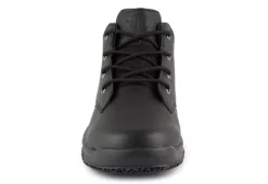 Fila Mens Mike Slip Resistant Work Shoe - Black -Skechers Sales US 01 318034 04