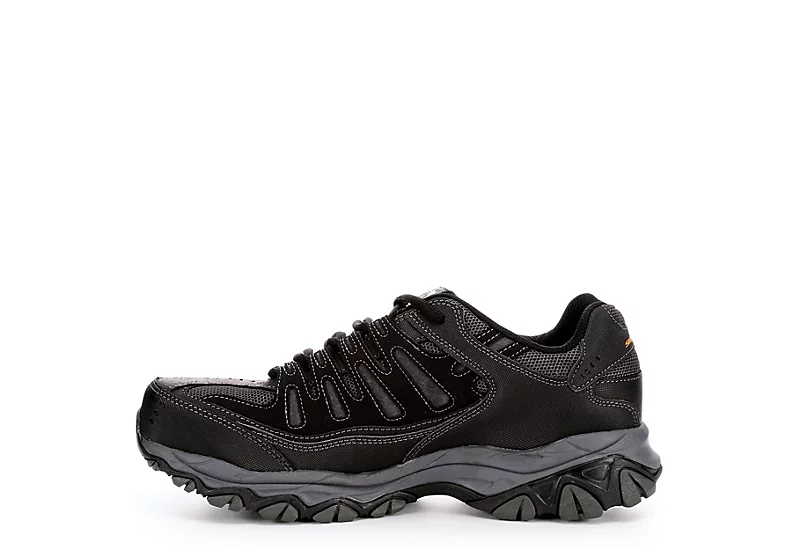 Skechers Mens 77055 Steel Toe Work Shoe - Black 4 Skechers Mens 77055 Steel Toe Work Shoe - Black - Image 4