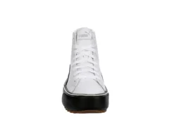 Puma Womens Kaia High Top Platform Sneaker - White -Skechers Sales US 01 400673 02