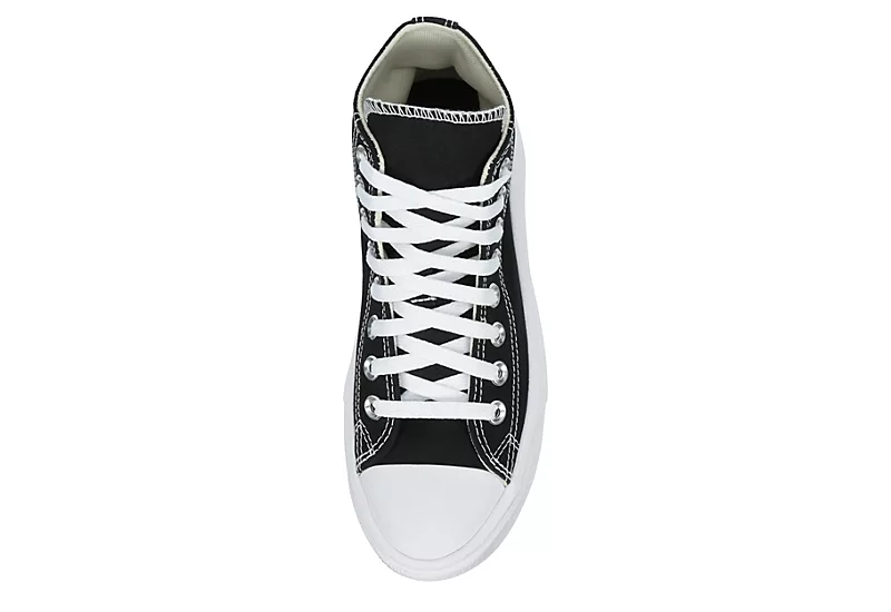 Converse Womens Chuck Taylor All Star Move High Top Sneaker - Black 6 Converse Womens Chuck Taylor All Star Move High Top Sneaker - Black - Image 6