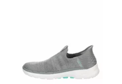 Skechers Womens Go Walk 6 Quick Fit Slip-ins Walking Shoe - Grey -Skechers Sales US 01 401390 03