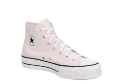 Converse Womens Chuck Taylor All Star High Top Platform Sneaker - Pale Pink