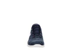 Skechers Womens Summits Slip-ins Running Shoe - Navy -Skechers Sales US 01 401745 02