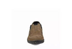 Nunn Bush Mens Quest Moc Toe Slip On Oxford - Tan -Skechers Sales US 01 500699 02