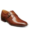 Florsheim Mens Sorrento Plain Toe Single Monk Strap Oxford - Cognac